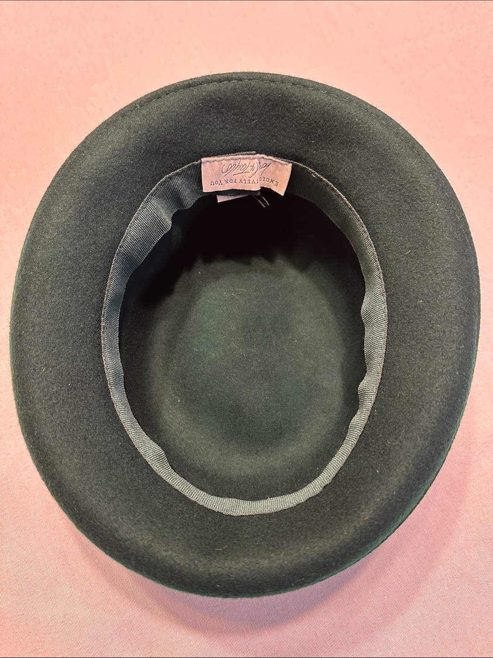 Lord & Taylor Vintage Forest Green Wool Hat - Picture 4 of 8